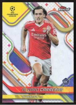 Álvaro Carreras, Kartička, Topps Finest UEFA Club Competitions 2024-2025, Refractor