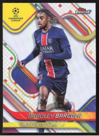 Bradley Barcola, Kartička, Topps Finest UEFA Club Competitions 2024-2025, Refractor