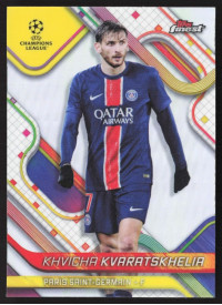 Khvicha Kvaratskhelia, Kartička, Topps Finest UEFA Club Competitions 2024-2025, Refractor