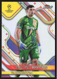 Emiliano Martínez, Kartička, Topps Finest UEFA Club Competitions 2024-2025, Refractor