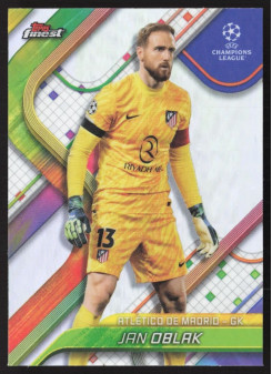 Jan Oblak, Kartička, Topps Finest UEFA Club Competitions 2024-2025, Refractor