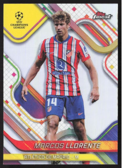 Marcos Llorente, Kartička, Topps Finest UEFA Club Competitions 2024-2025, Refractor