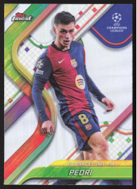 Pedri, Kartička, Topps Finest UEFA Club Competitions 2024-2025, Refractor