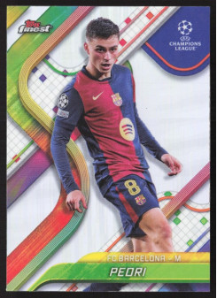 Pedri, Kartička, Topps Finest UEFA Club Competitions 2024-2025, Refractor