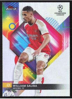 William Saliba, Kartička, Topps Finest UEFA Club Competitions 2023-24, Refractor