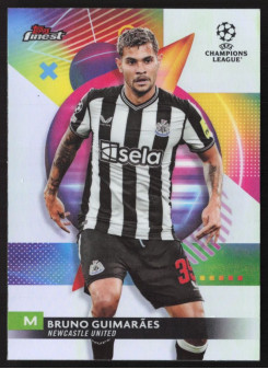 Bruno Guimaraes, Kartička, Topps Finest UEFA Club Competitions 2023-24, Refractor