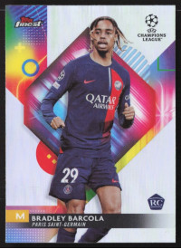 Bradley Barcola, Kartička, Topps Finest UEFA Club Competitions 2023-24, Refractor