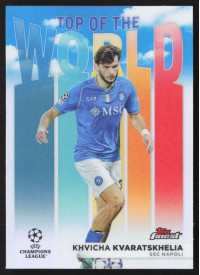 Khvicha Kvaratskhelia, Kartička, Topps Finest UEFA Club Competitions 2023-24, INSERT