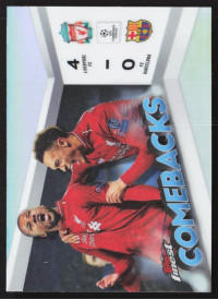 Liverpool FC vs. FC Barcelona, Kartička, Topps Finest UEFA Club Competitions 2023-24, INSERT