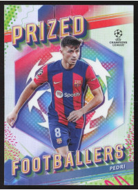 Pedri, Kartička, Topps Finest UEFA Club Competitions 2023-24, INSERT
