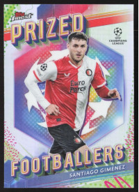Santiago Gimenez, Kartička, Topps Finest UEFA Club Competitions 2023-24, INSERT