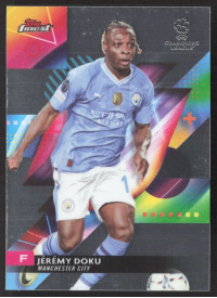 Jeremy Doku, Kartička, Topps Finest UEFA Club Competitions 2023-24, BASE