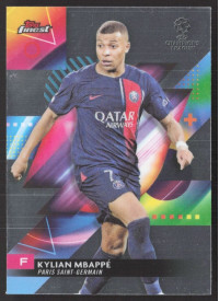 Kylian Mbappe, Kartička, Topps Finest UEFA Club Competitions 2023-24, BASE