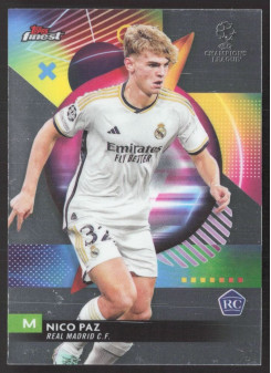 Nico Paz, Kartička, Topps Finest UEFA Club Competitions 2023-24, BASE