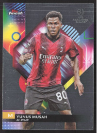 Yunus Musah, Kartička, Topps Finest UEFA Club Competitions 2023-24, BASE