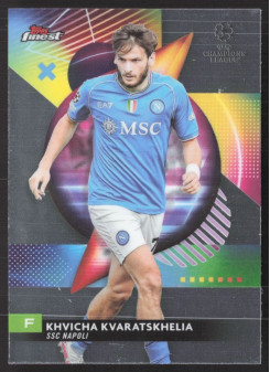 Khvicha Kvaratskhelia, Kartička, Topps Finest UEFA Club Competitions 2023-24, BASE