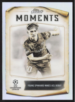 Gavi, Card, Topps Finest UEFA Champions League 2022-23, INSERT