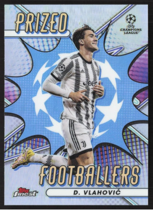 Dusan Vlahovic, Card, Topps Finest UEFA Champions League 2022-23, INSERT