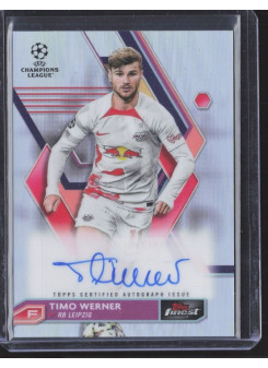 Timo Werner, Kartička, Topps Finest UEFA Champions League 2022-23, AUTOGRAPH