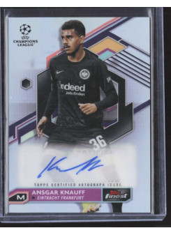 Ansgar Knauff, Kartička, Topps Finest UEFA Champions League 2022-23, AUTOGRAPH