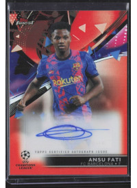 Ansu Fati, Kartička, Topps UEFA Champions League Finest 2021-2022, AUTOGRAPH