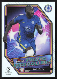 Romelu Lukaku, Kartička, Topps UEFA Champions League Finest 2021-2022, INSERT