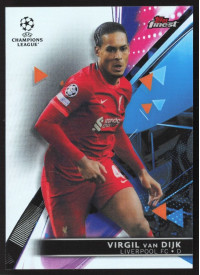 Virgil van Dijk, Kartička, Topps UEFA Champions League Finest 2021-2022, Refractor