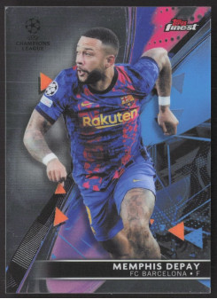 Memphis Depay, Kartička, Topps UEFA Champions League Finest 2021-2022, BASE