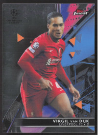 Virgil van Dijk, Kartička, Topps UEFA Champions League Finest 2021-2022, BASE
