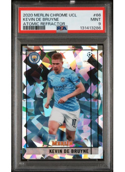 Kevin De Bruyne, Kartička, Topps Merlin Chrome UEFA Club Competitions 2020-2021, GRADED, PSA 9