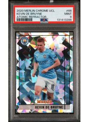 Kevin De Bruyne, Card, Topps Merlin Chrome UEFA Club Competitions 2020-2021, GRADED