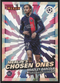 Bradley Barcola, Kartička, Topps Merlin Chrome UEFA Club Competitions 2023-24, INSERT