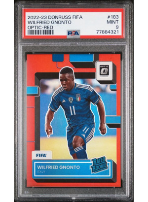 Wilfried Gnonto, Card, 2022-23 Panini Donruss Soccer, GRADED