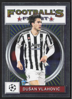 Dusan Vlahovic, Kartička, 2021-22 Topps Finest Flashback UEFA Champions League, BASE