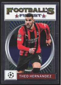 Theo Hernández, Kartička, 2021-22 Topps Finest Flashback UEFA Champions League, BASE