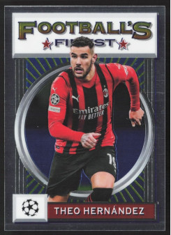 Theo Hernández, Kartička, 2021-22 Topps Finest Flashback UEFA Champions League, BASE