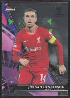 Jordan Henderson, Kartička, Topps UEFA Champions League Finest 2021-2022, BASE