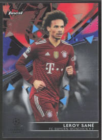 Leroy Sane, Kartička, Topps UEFA Champions League Finest 2021-2022, BASE