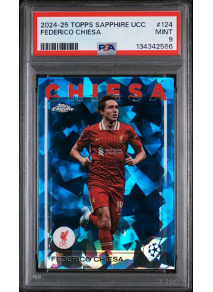 Federico Chiesa, Card, Topps Chrome UEFA Club Competitions 2024-2025, Sapphire Edition
