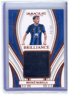 Nicolo Barella, Kartička, 2023-24 Panini Immaculate Soccer