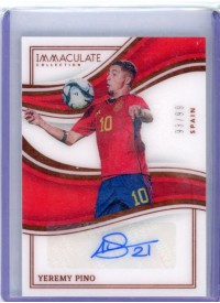 Yeremy Pino, Kartička, 2023-24 Panini Immaculate Soccer, AUTOGRAPH