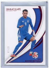 Mateo Retegui, Kartička, 2024-25 Panini Immaculate Soccer, LIMIT