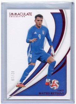 Mateo Retegui, Kartička, 2024-25 Panini Immaculate Soccer, LIMIT