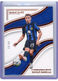 Nicolo Barella, Kartička, 2023-24 Panini Immaculate Soccer, LIMIT