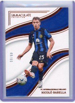 Nicolo Barella, Kartička, 2023-24 Panini Immaculate Soccer, LIMIT