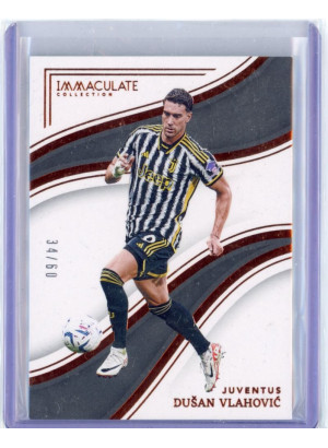 Dusan Vlahovic, Card, 2023-24 Panini Immaculate Soccer, LIMIT