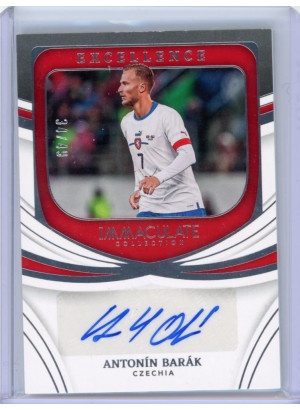 Antonin Barak, Card, 2022-23 Panini Immaculate Soccer, AUTOGRAPH