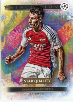 Gabriel Martinelli, Kartička, 2024-25 Topps Inception UEFA Club Competitions, INSERT