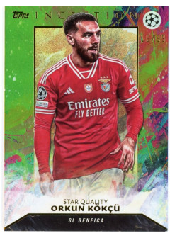 Orkun Kökcü, Kartička, 2023-24 Topps Inception UEFA Club Competitions, LIMIT