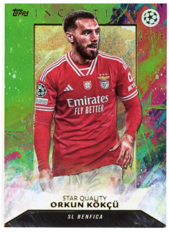 Orkun Kökcü, Kartička, 2023-24 Topps Inception UEFA Club Competitions, LIMIT